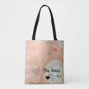 Tote Bag Conception cardiaque Tourbillonnant personnalisée