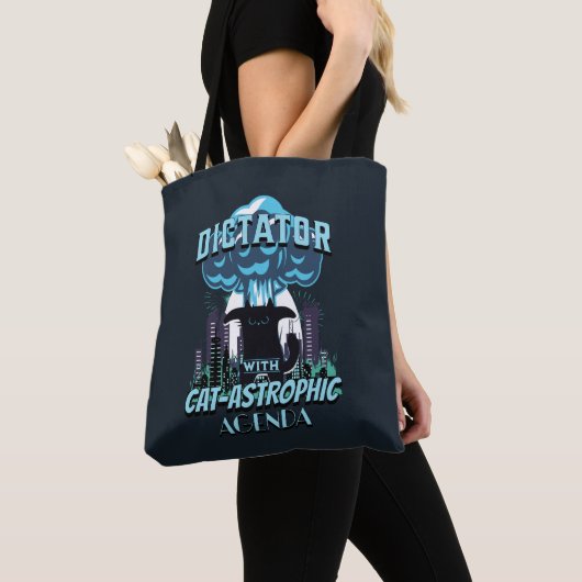 Tote Bag Conception Catastrophique Funny Chat (De près)