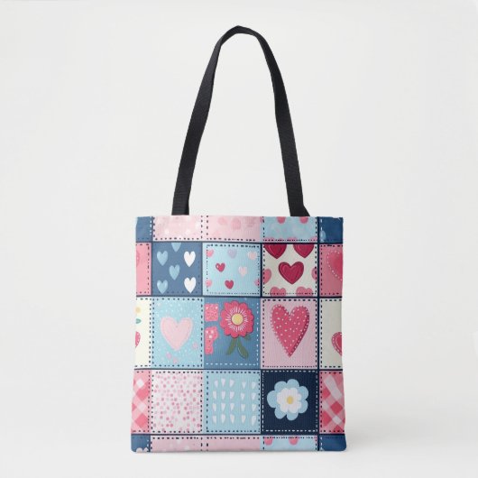 Tote Bag Conception Charming Cute Patchwork (Devant)