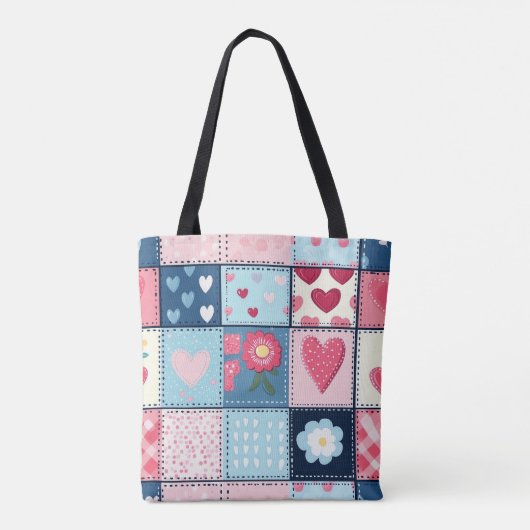 Tote Bag Conception Charming Cute Patchwork (Dos)