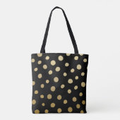 Tote Bag Conception Chic à pois dorés (Dos)