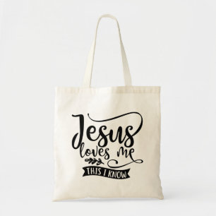 Tote Bag Conception chrétienne Jésus m'aime