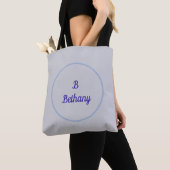 Tote Bag Conception circulaire avec monogramme (De près)