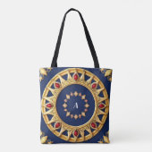 Tote Bag Conception circulaire ornée d'or (Dos)