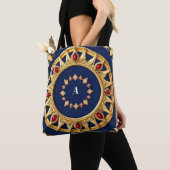 Tote Bag Conception circulaire ornée d'or (De près)