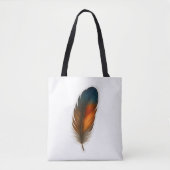 Tote Bag Conception colorée en plumes (Devant)