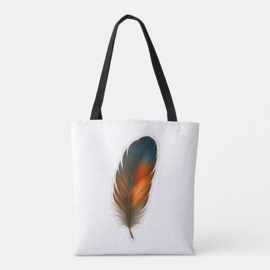 Tote Bag Conception colorée en plumes (Dos)