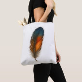Tote Bag Conception colorée en plumes (De près)
