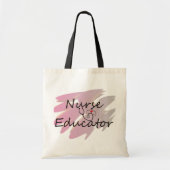 Tote Bag Conception d'abrégé sur éducatrice d'infirmière (Devant)