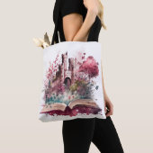 Tote Bag Conception d'amour de livre de fantasy (De près)