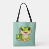 Tote Bag Conception d'animal Kawaii de grenouille mignonne (Dos)