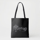 Tote Bag Conception d'araignée d'Halloween farce ou attrape (Devant)