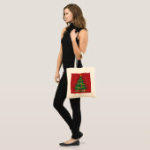 Tote Bag conception d'arbre de Noël (Devant (modèle))