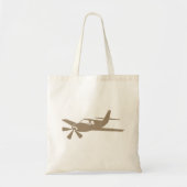 Tote Bag Conception d'avion Tan (Devant)