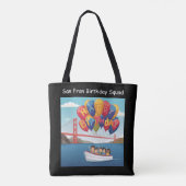 Tote Bag Conception de ballon de l'équipe d'anniversaire de (Dos)