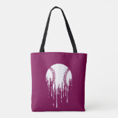 Tote Bag Conception de baseball qui dégouline pour les fans (Dos)