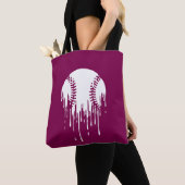Tote Bag Conception de baseball qui dégouline pour les fans (De près)