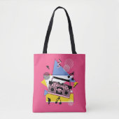 Tote Bag Conception de boite de style rétro (Devant)