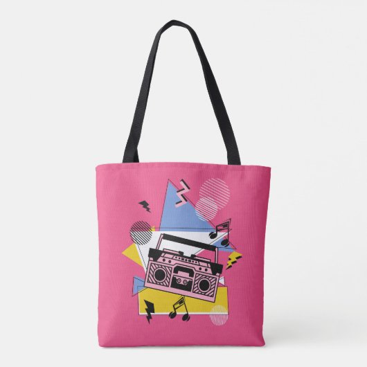 Tote Bag Conception de boite de style rétro (Dos)