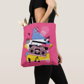 Tote Bag Conception de boite de style rétro (De près)
