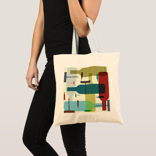 Tote Bag Conception de bouteille de vin (Devant (produit))