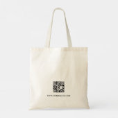 Tote Bag Conception de branding de code QR de logo d'entrep (Dos)