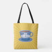 Tote Bag Conception de café rétro (Dos)