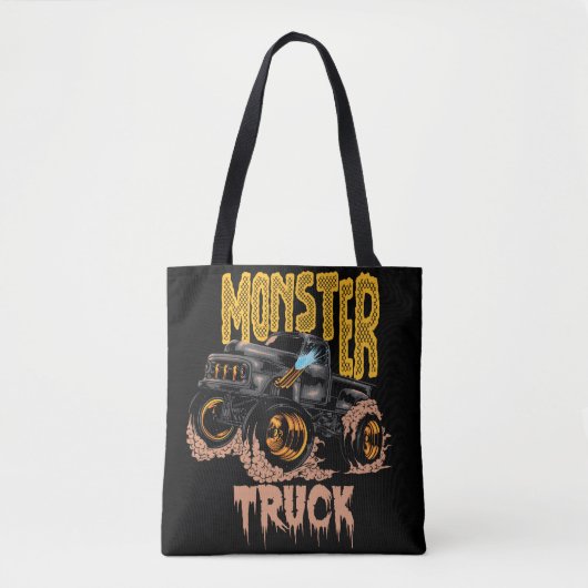 Tote Bag conception de camion monster (Devant)