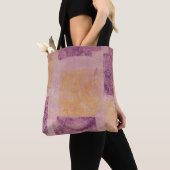 Tote Bag Conception de carré violet et or (De près)