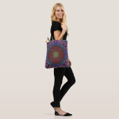 Tote Bag conception de carreaux multicolores abstraits (Sur le modèle)
