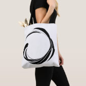 Tote Bag Conception de cercle de tourbillon abstrait – œuvr (De près)