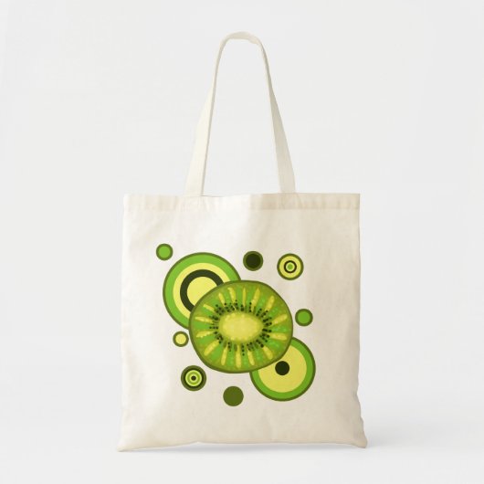 Tote Bag Conception de cercles de tranche de kiwi (Devant)