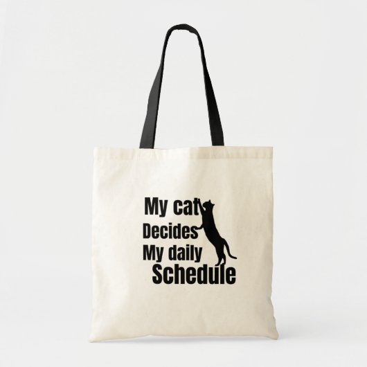 Tote Bag Conception de chat debout mignonne (Devant)