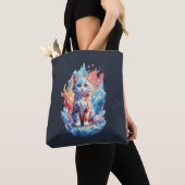 Tote Bag Conception de chat en cristal mignon Imaginaire (De près)