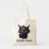 Tote Bag Conception de chat noir bébé - Budget Fourre-tout (Devant)