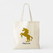 Tote Bag Conception de cheval cabré Personnalisé (Dos)