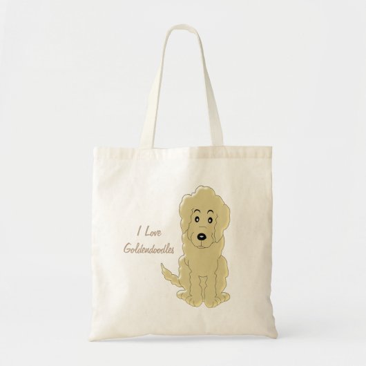 Tote Bag Conception de chien Goldendoodle (Devant)