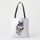 Tote Bag Conception de chiens Husky (Devant)