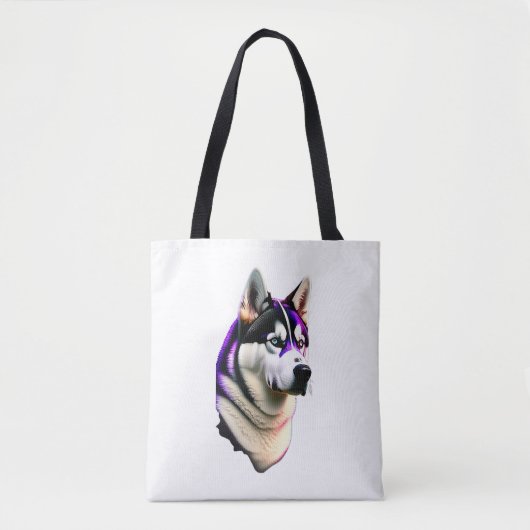 Tote Bag Conception de chiens Husky (Devant)