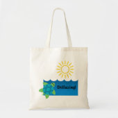 Tote Bag Conception de chillaxage de tortue - Budget Fourre (Devant)