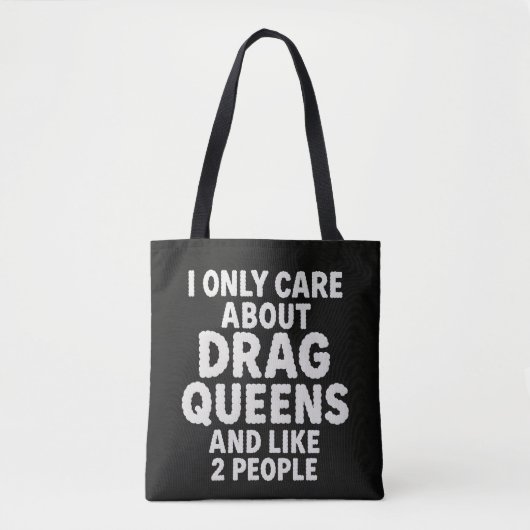 Tote Bag Conception de citation sarcastique de fan de drag (Devant)