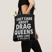 Tote Bag Conception de citation sarcastique de fan de drag (De près)