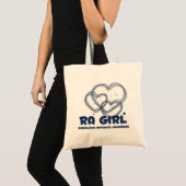 Tote Bag Conception de coeur de fille de RA : : Rhumatisme (Devant (produit))