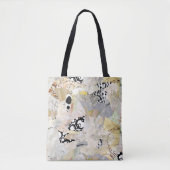 Tote Bag Conception de collage abstrait élégant neutre (Devant)
