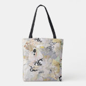 Tote Bag Conception de collage abstrait élégant neutre (Dos)