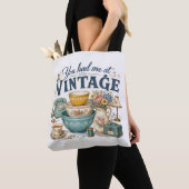 Tote Bag Conception de collectionneurs de citations rétro a (De près)
