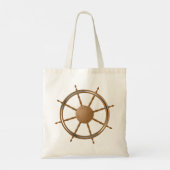 Tote Bag Conception de compas de roue de navire nautique vi (Dos)