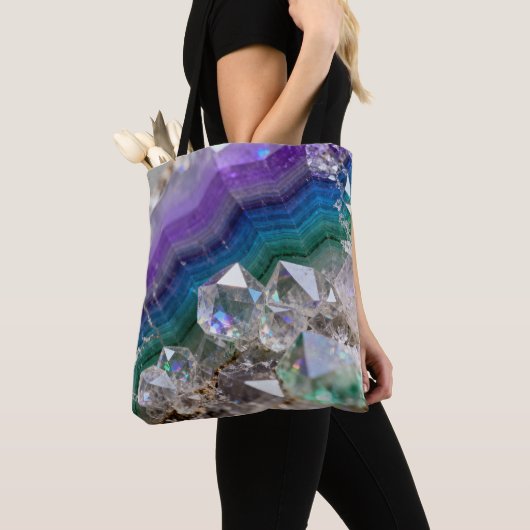 Tote Bag Conception de cristal vibrant de fusion de quartz (De près)