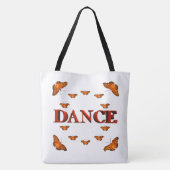 Tote Bag Conception de danse avec des papillons (Dos)