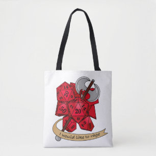Tote Bag Conception de dés barbares